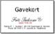 Gavekort